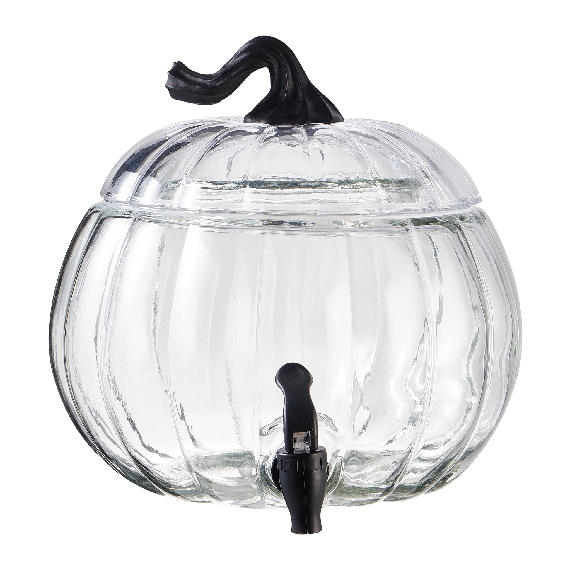 1.5 Gallon Clear Pumpkin Spice Beverage Dispenser