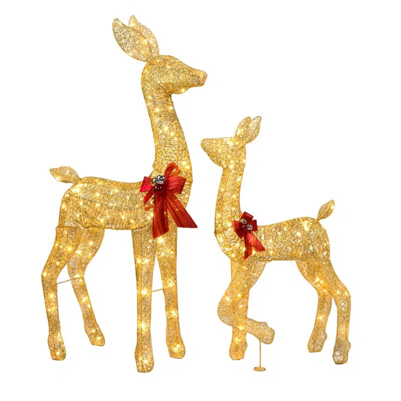 Holiday Gleam Reindeer Family