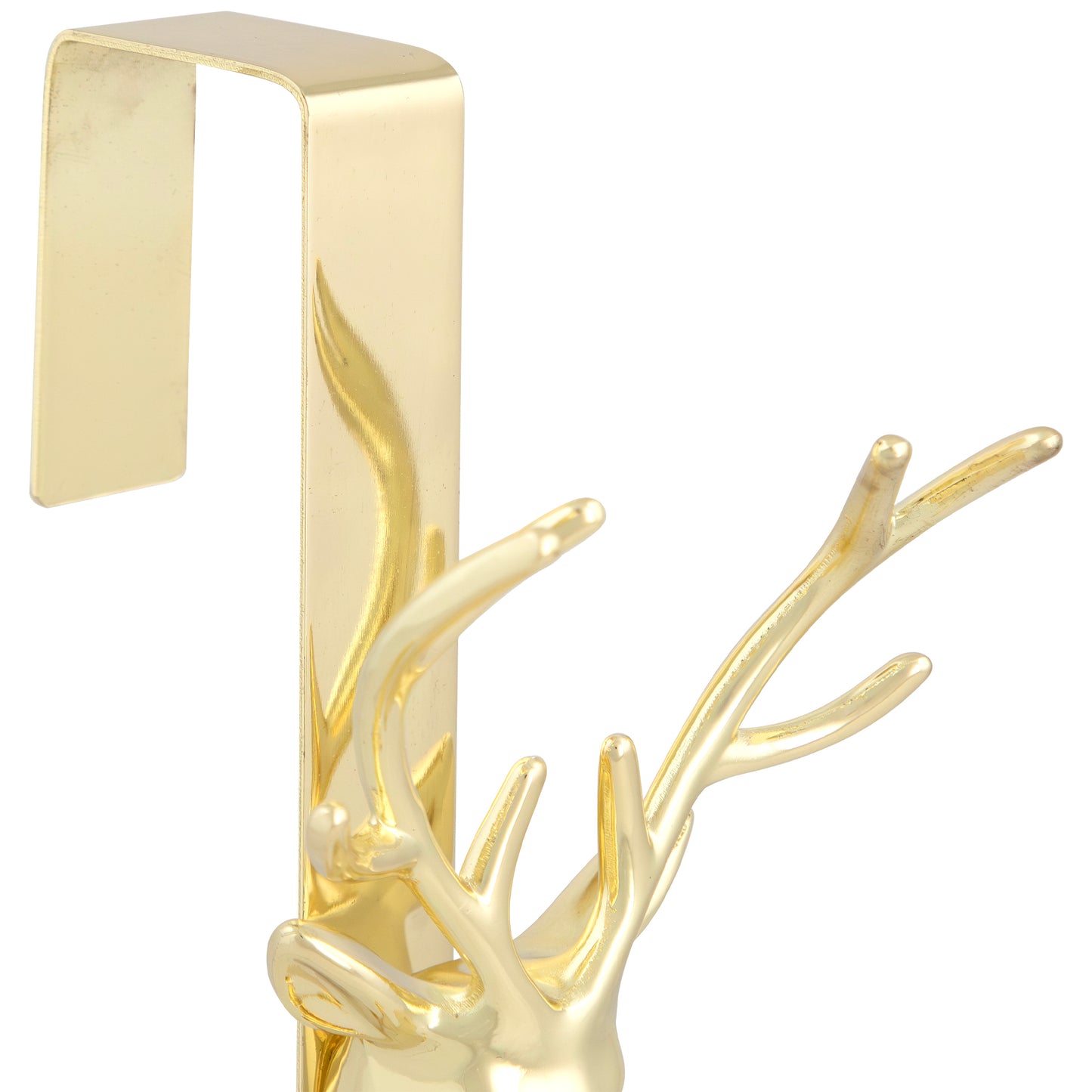 Golden Reindeer Wreath Hanger