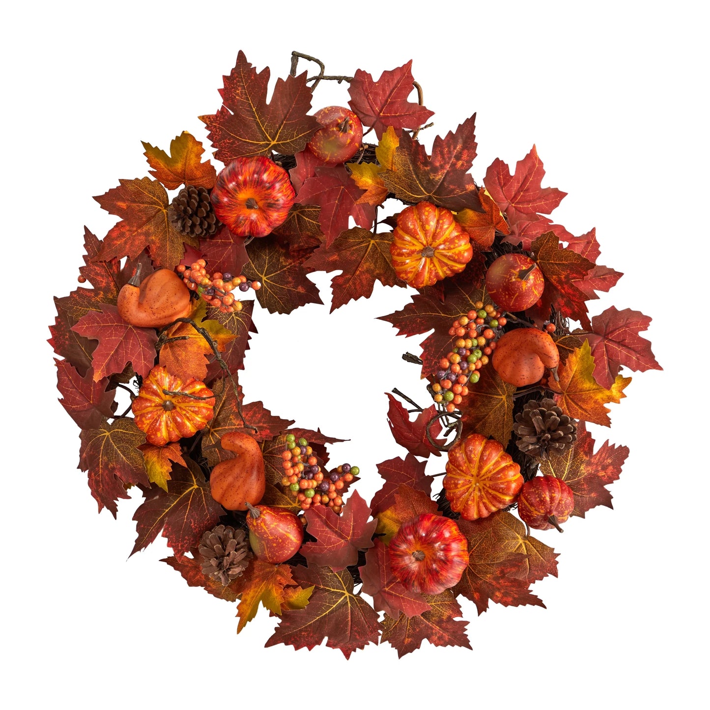 Autumn Harvest Pumpkin Wreath