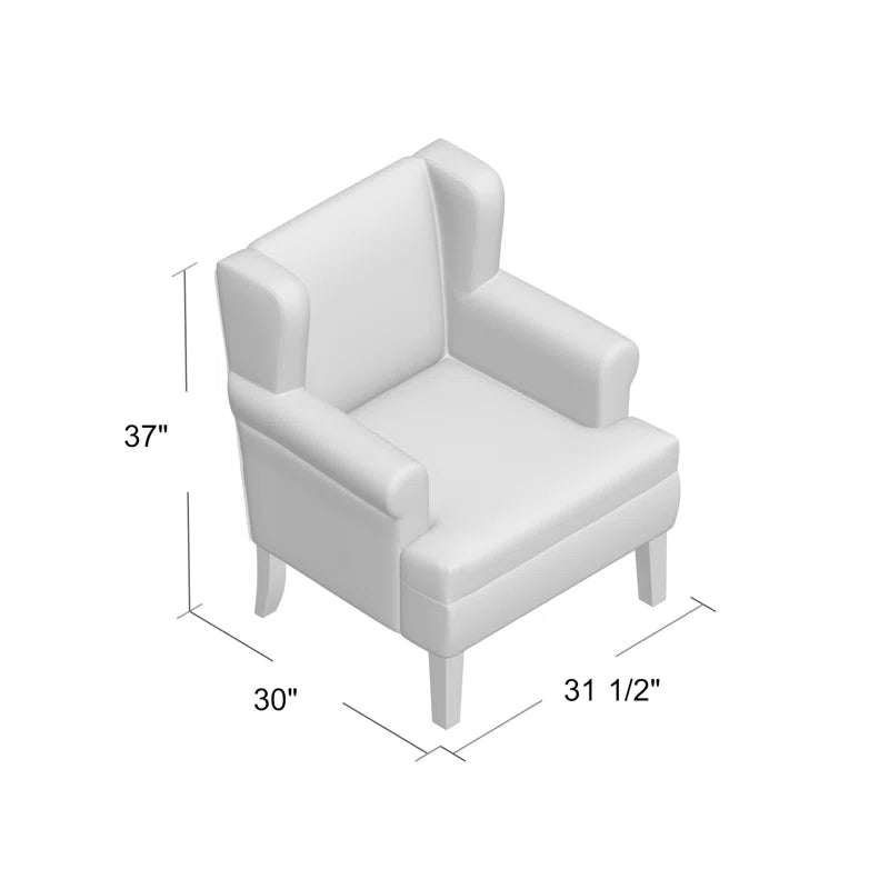 31.5" Heritage Charm Wingback Chair