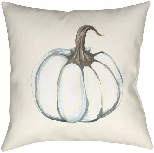 Autumn Retreat Pumpkin Indoor/Outdoor Reversible Throw Pillow