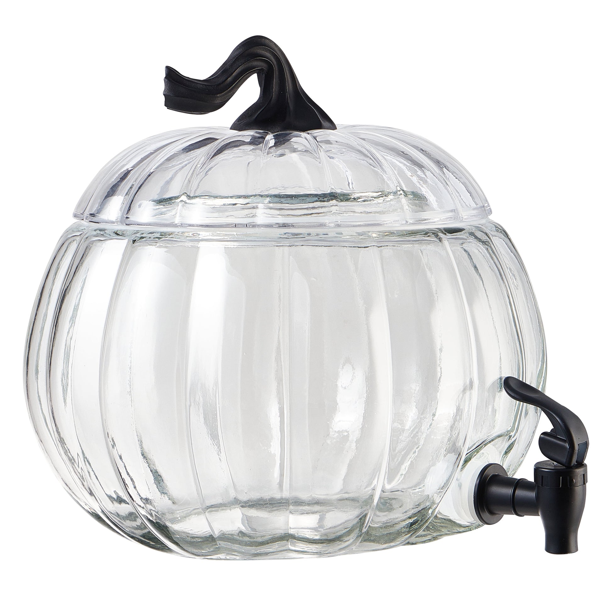 1.5 Gallon Clear Pumpkin Spice Beverage Dispenser