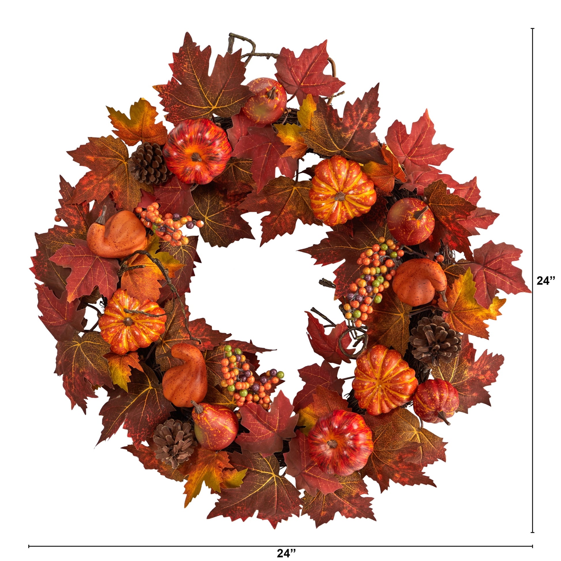 Autumn Harvest Pumpkin Wreath