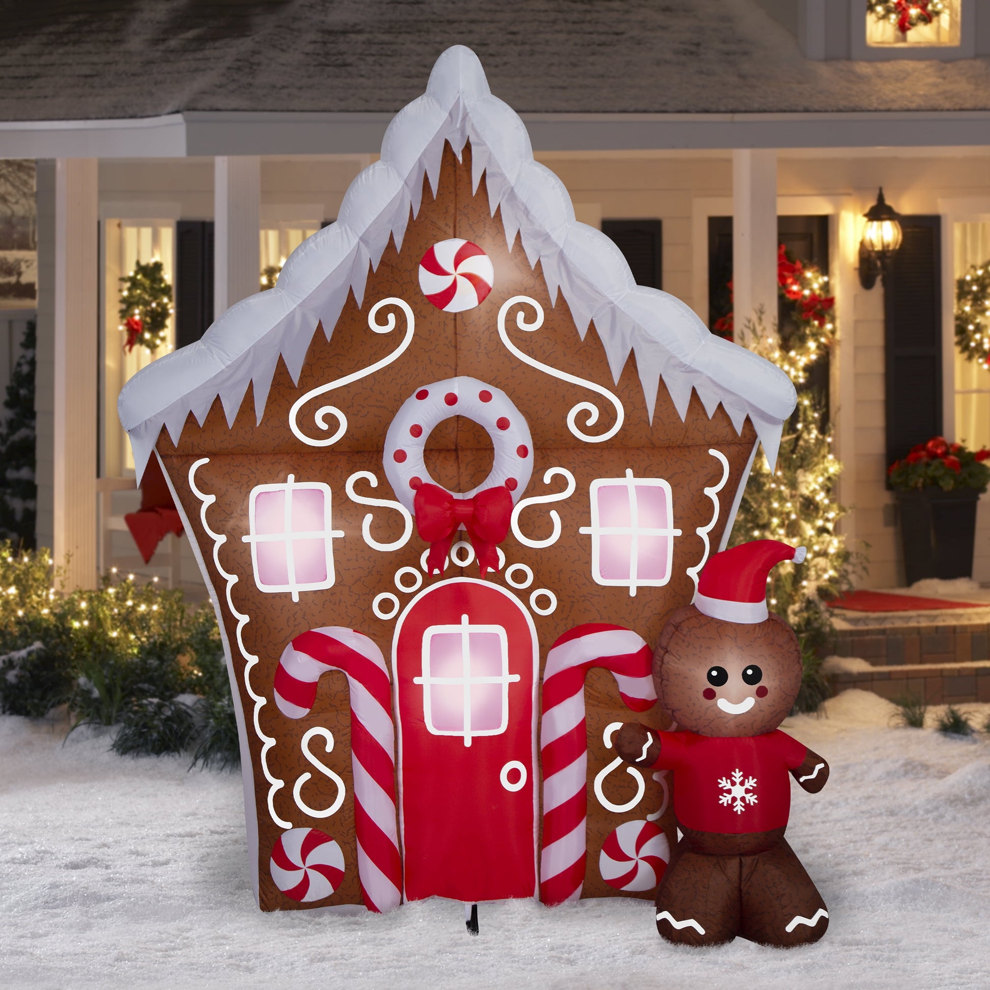 8.5 Ft Gingerbread Wonderland Inflatable